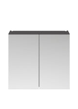 Nuie Fusion 800mm 2 Door Wall Hung Fitted Mirror Cabinet (50/50), photo 3