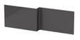 Nuie Fusion 1700mm L-Shaped MFC Shower Bath Front Panel – Gloss Grey