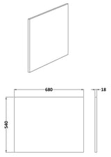 Nuie Fusion MFC End Bath Panel With Plinth – 700mm & 750mm, photo 2