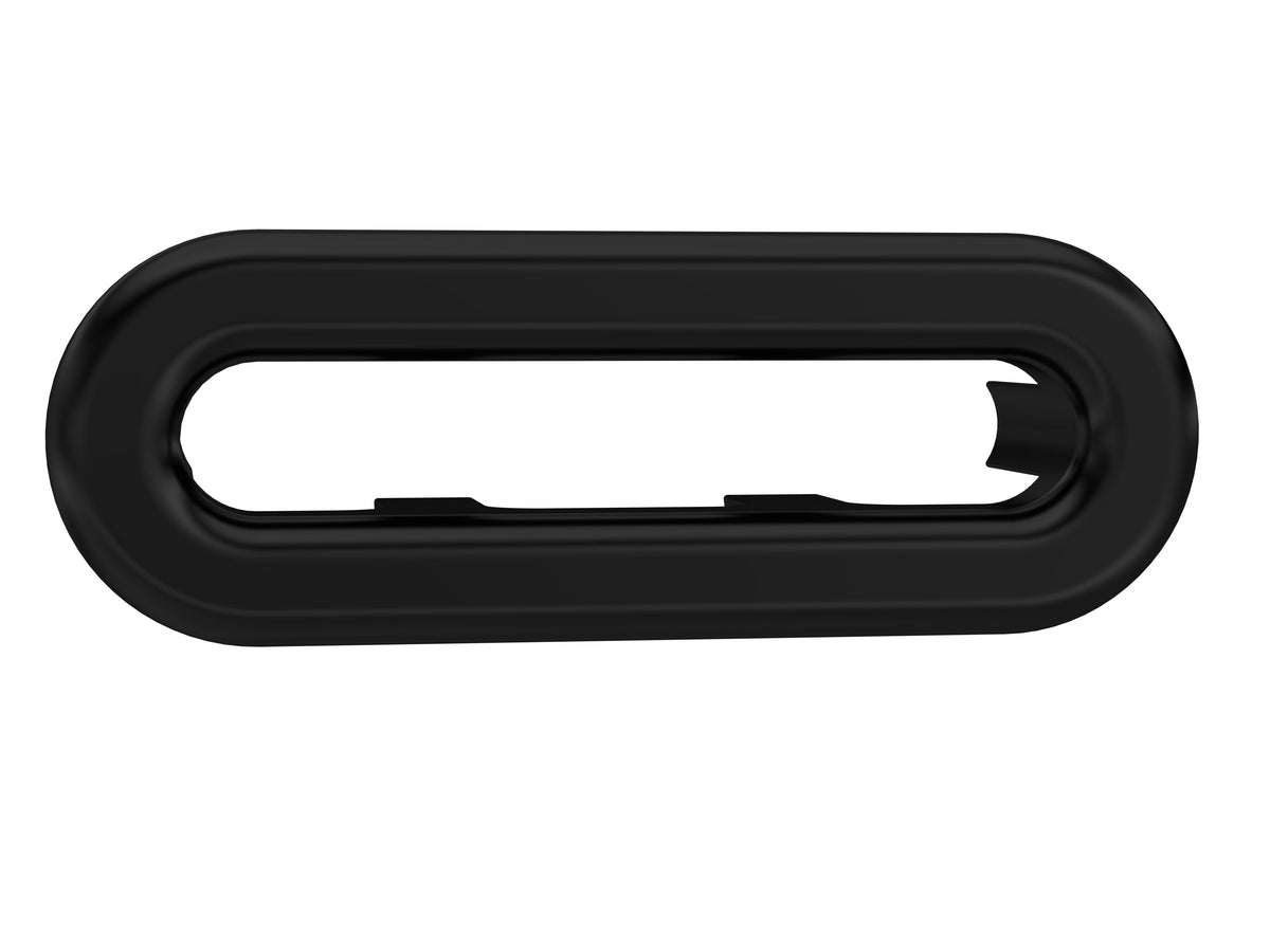 Nuie Oval Basin Overflow Cover – Black or Brushed Brass