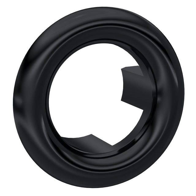 Nuie Round Basin Overflow Cover – Black or Brushed Brass