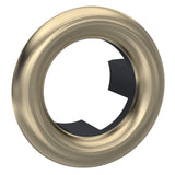 Nuie Round Basin Overflow Cover – Black or Brushed Brass, photo 2
