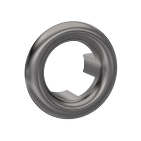 Nuie Basin Overflow Cover – Brushed Pewter