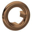 Nuie Round Basin Overflow Cover – Brushed Bronze