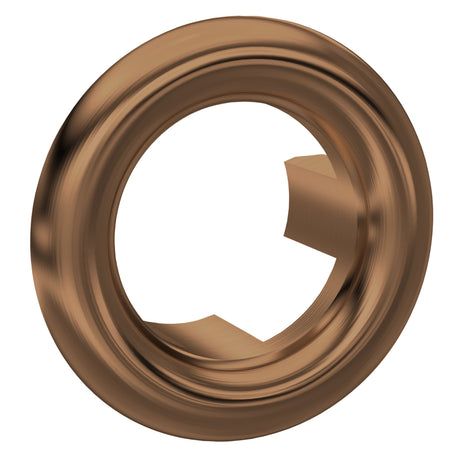 Nuie Round Basin Overflow Cover – Brushed Bronze