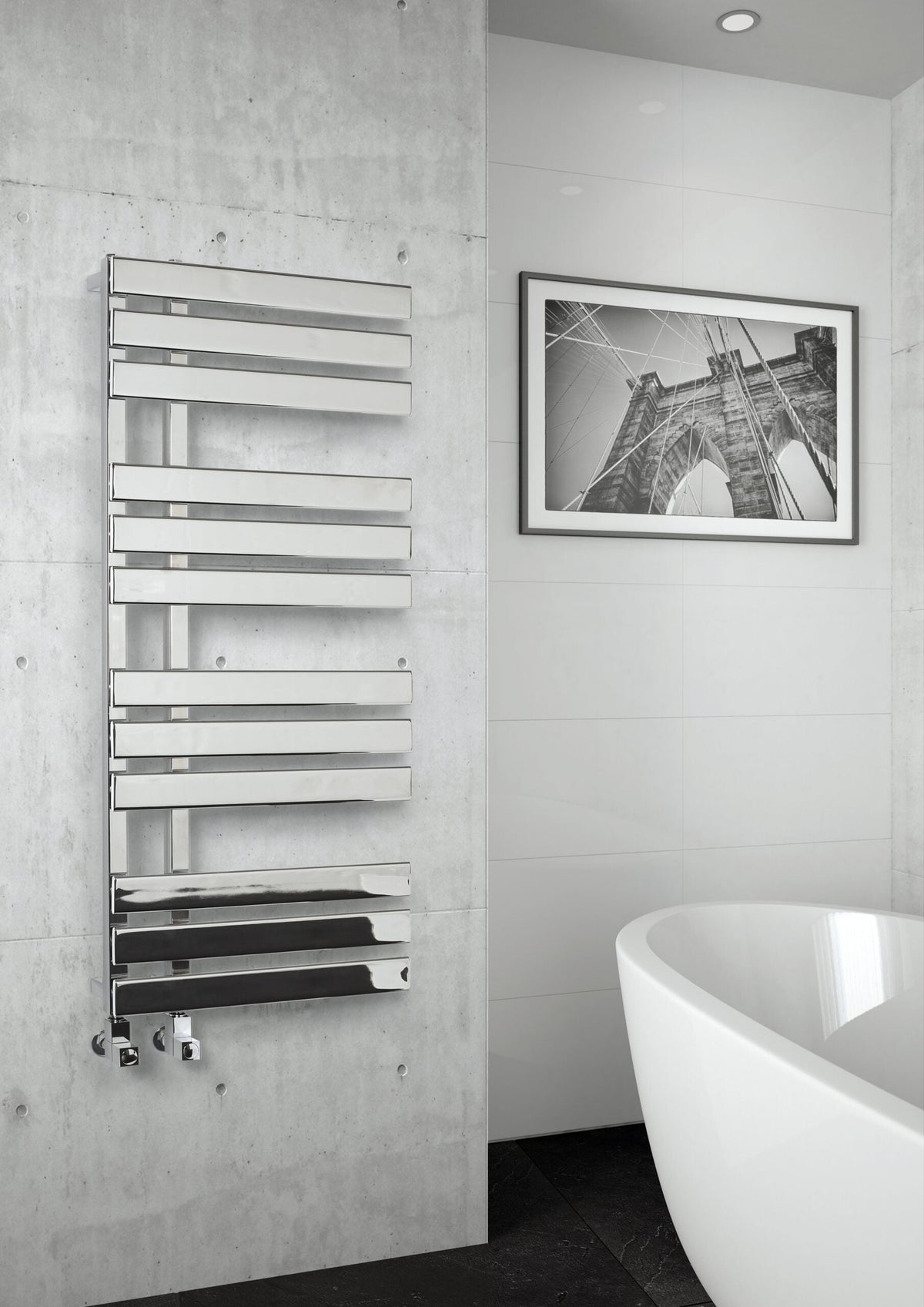 Kartell K-VIT Oregon towel rail in chrome
