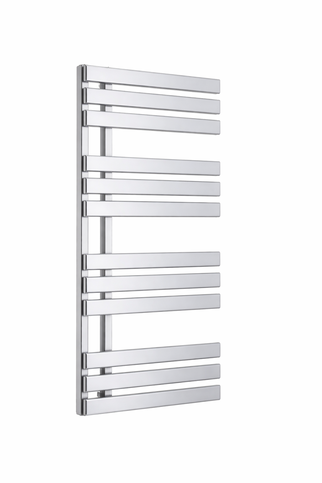 Kartell K-VIT Oregon chrome towel rail with open-ended flat bars