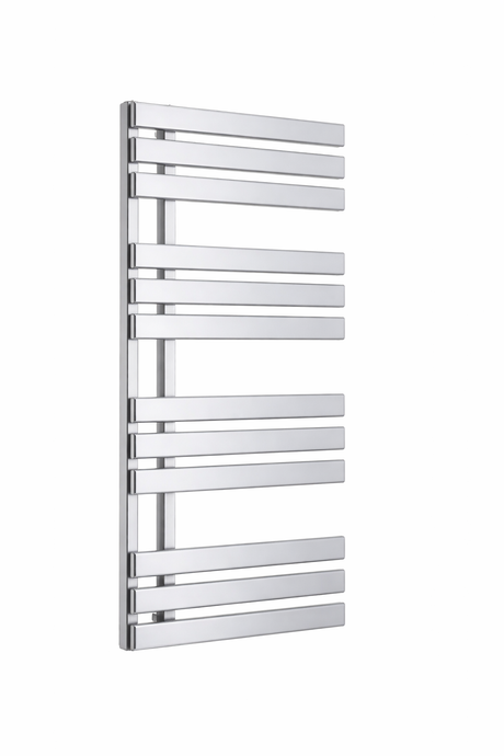 Kartell K-VIT Oregon chrome towel rail with open-ended flat bars