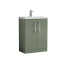 Nuie Arno Compact 2 Door Floor Standing Vanity Unit With Basin – 500mm & 600mm, photo 9