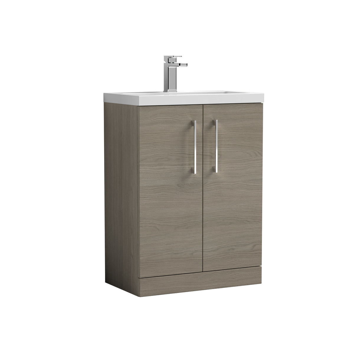 Nuie Arno Compact 2 Door Floor Standing Vanity Unit With Basin – 500mm & 600mm, photo 10