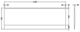 Nuie Acrylic Front Bath Panel – 1500mm, 1600mm, 1700mm & 1800mm, photo 3