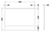 Nuie Acrylic End Bath Panel – 700mm & 800mm, photo 2