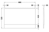 Nuie Acrylic End Bath Panel – 700mm & 800mm, photo 3