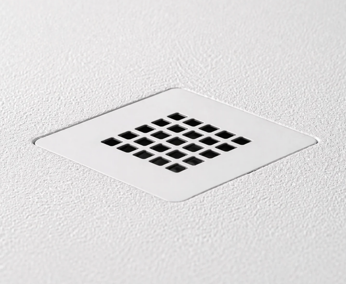 Kartell K-VIT Naturals Stone Effect Rectangle Shower Tray – White (STOR1207WT)