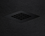 Kartell K-VIT Naturals Stone Effect Rectangle Shower Tray - 1200x700mm Black (STOR1207BK)