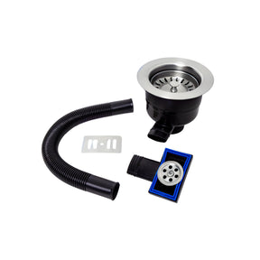 Nuie Top Fix Basket Strainer Basin Waste With Overflow – Chrome, Brushed Brass or Matt Black