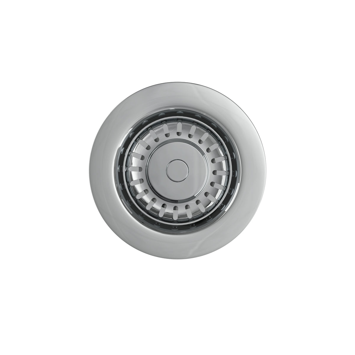 Nuie Top Fix Basket Strainer Basin Waste With Overflow – Chrome, Brushed Brass or Matt Black, photo 2
