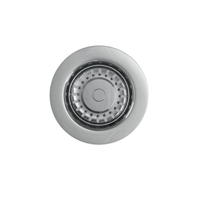 Nuie Top Fix Basket Strainer Basin Waste With Overflow – Chrome, Brushed Brass or Matt Black, photo 2