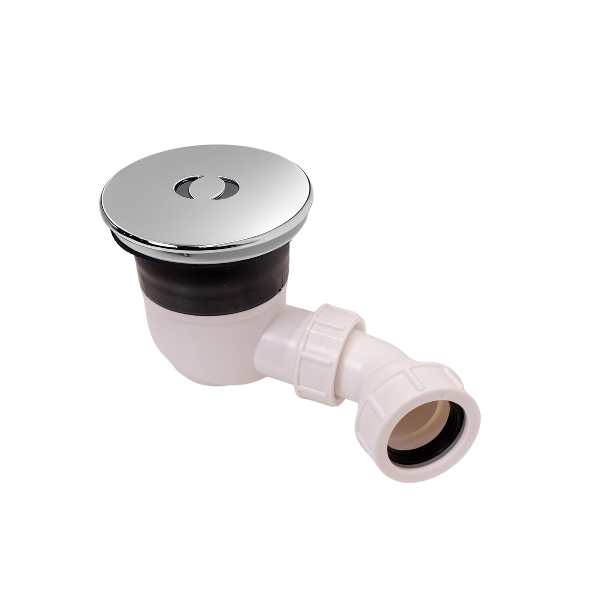 Nuie Top Fix Fast Flow Shower Tray Waste – Chrome, photo 2