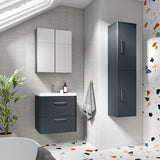 Nuie Parade 356mm 2 Door Wall Hung Tall Cabinet