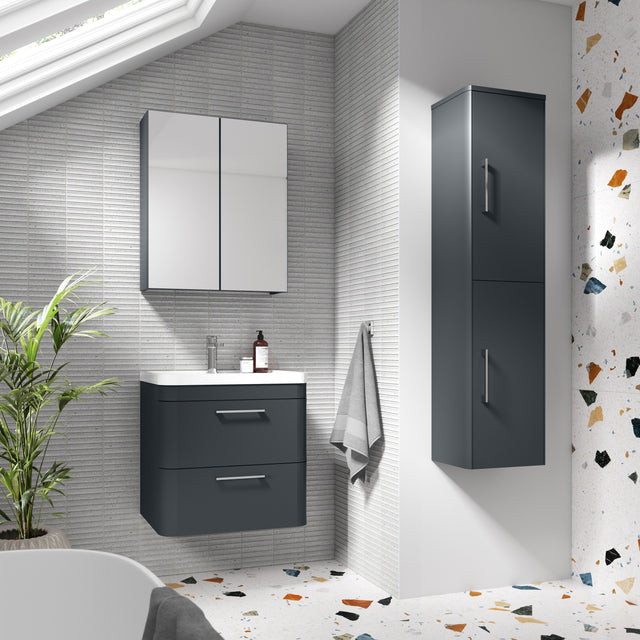 Nuie Parade 356mm 2 Door Wall Hung Tall Cabinet