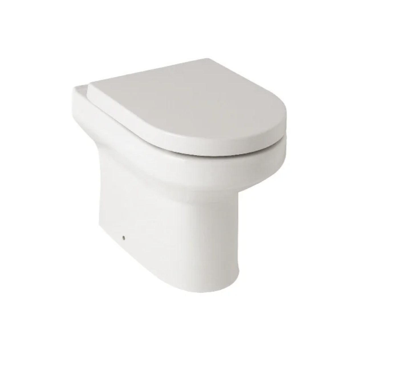 Kartell K-VIT Ozone Round Rimless Close to Wall WC Pan with Standard Wrapover Seat – White Gloss (POT022OZ-SEA101D)