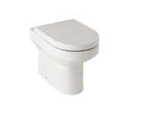 Kartell K-VIT Ozone Round Rimless Close Coupled WC Pan and Standard Wrapover Seat- White Gloss (POT020OZ-SEA101D)