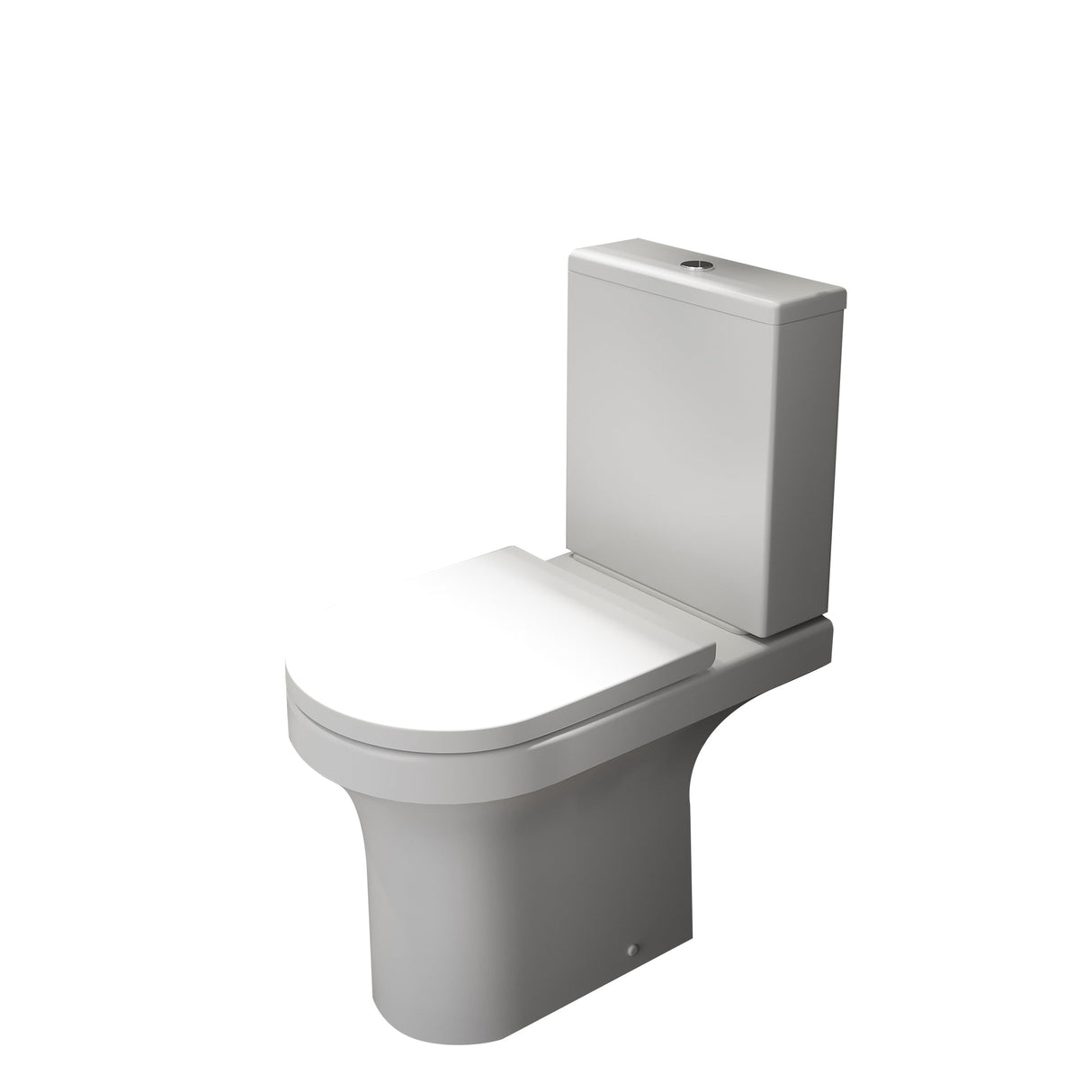 Kartell K-VIT Ozone Round Close Coupled Rimless Pan- White Gloss (POT020OZ)