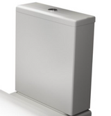 Kartell K-VIT Ozone Round Close Coupled Cistern- White Gloss (POT021OZ)