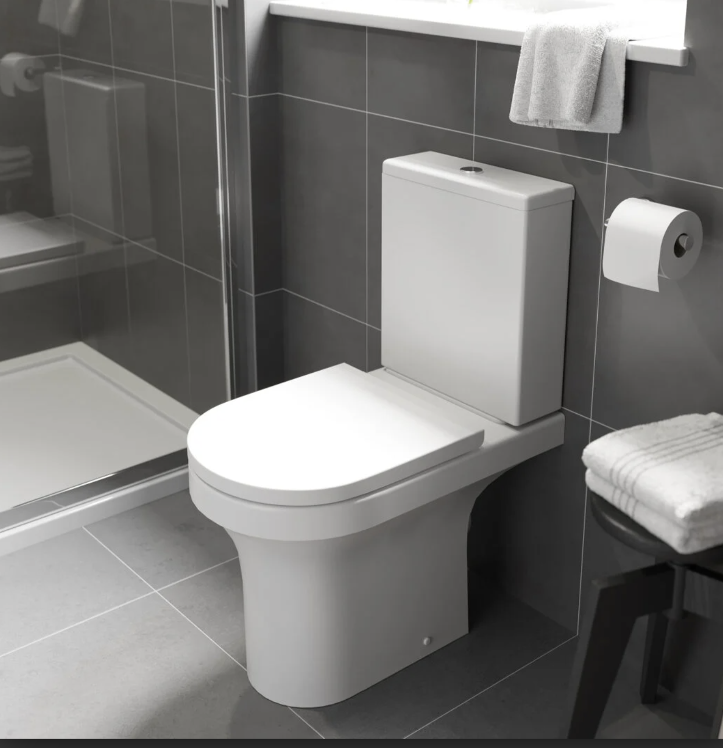 Kartell K-VIT Ozone Round Rimless Comfort Height WC Pan- White Gloss (POT023OZ)