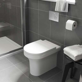 Kartell K-VIT Ozone Round Rimless Back To Wall WC Pan- White Gloss (POT025OZ)
