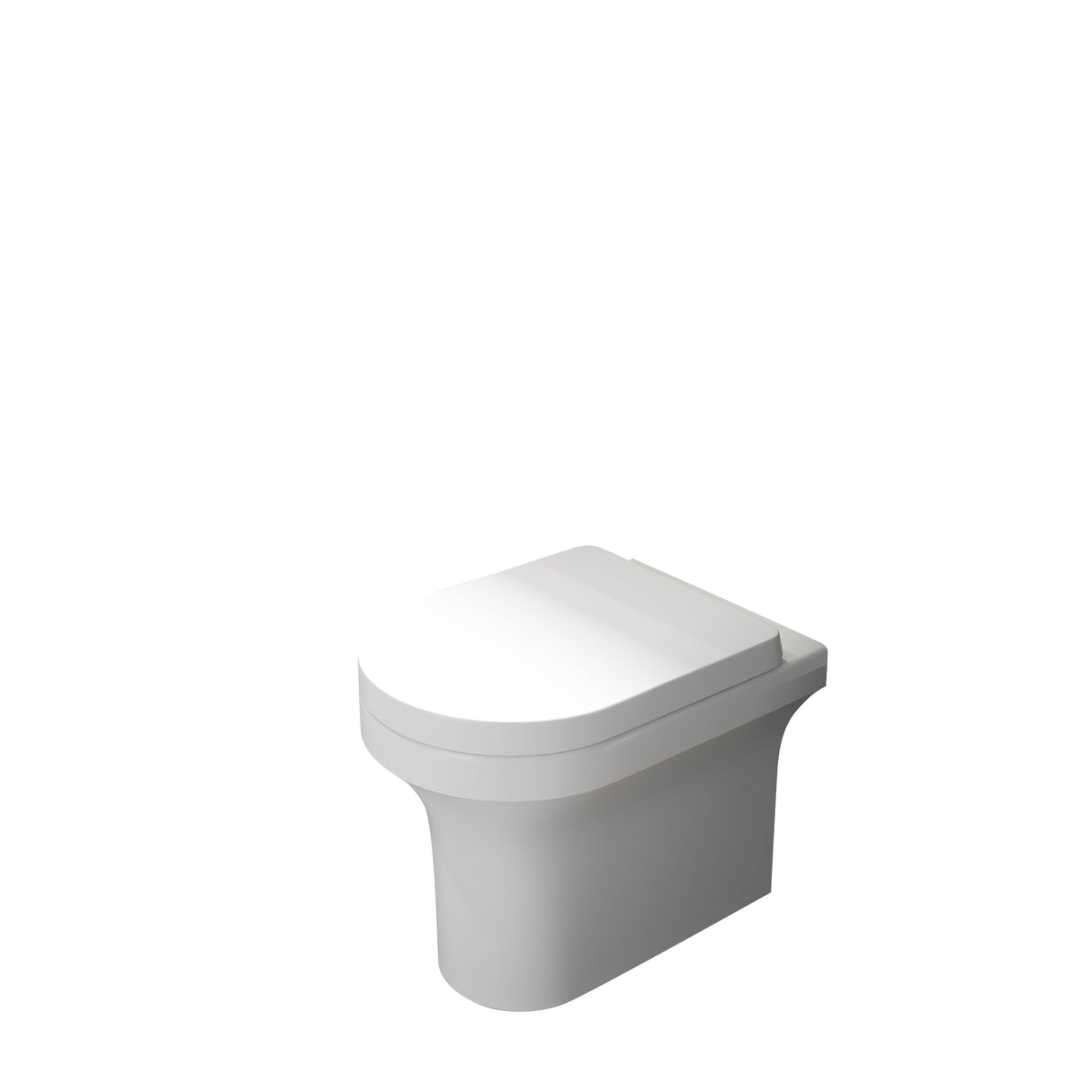 Kartell K-VIT Ozone Round Rimless Back To Wall WC Pan- White Gloss (POT025OZ)