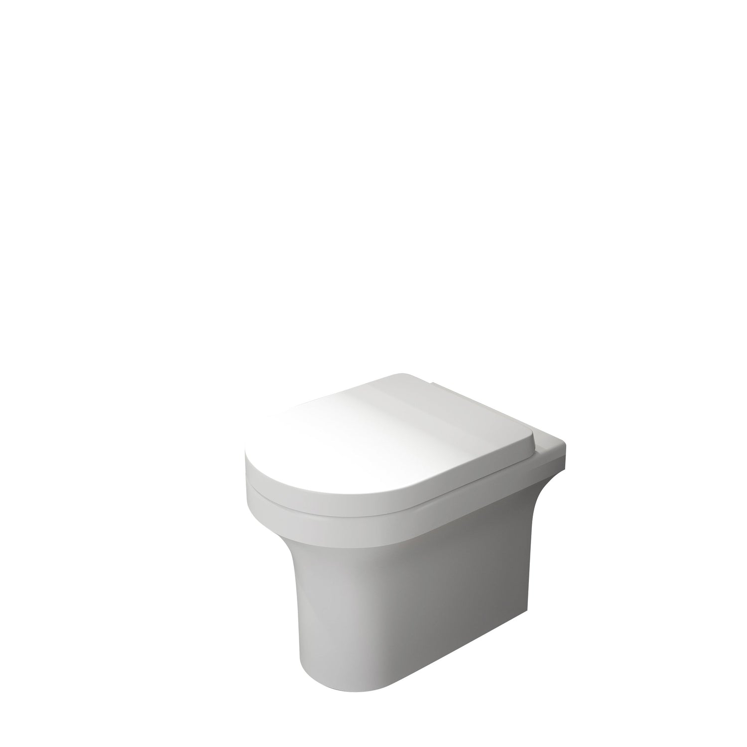 Kartell K-VIT Ozone Round Rimless Back To Wall WC Pan- White Gloss (POT025OZ)