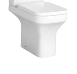 Kartell K-VIT Ozone Square Close Coupled Rimless WC Pan with Soft Close Seat– White Gloss (POT026OZ-SEA600OP)