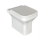 Kartell K-VIT Ozone Square Rimless Back To Wall WC Pan- White Gloss (POT027OZ)