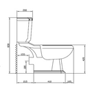 Kartell K-VIT Astley Close Coupled WC Pan- White Gloss (POT030AS)
