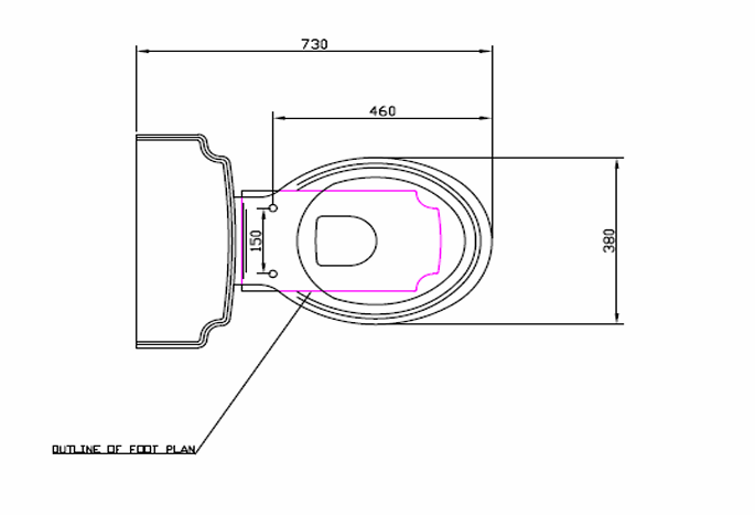 Kartell K-VIT Astley Close Coupled WC Pan- White Gloss (POT030AS)