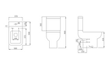 Kartell K-VIT Options 550 Rimless Short Projection WC Pan- White Gloss (POT078OPR)