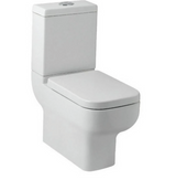 Kartell K-VIT Options 600 Rimless Close Coupled WC Pan (Cistern & Seat Options) - White Gloss (POT080OPR)