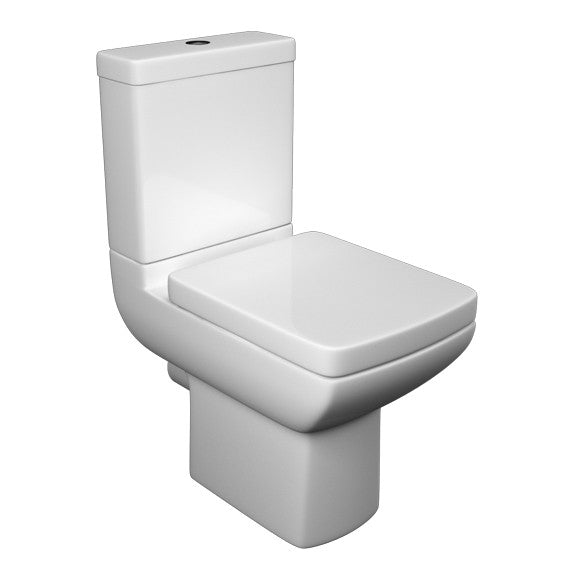 Kartell K-VIT Pure Close Coupled WC Pan with Soft Close Seat (POT263PU-POT265PU)