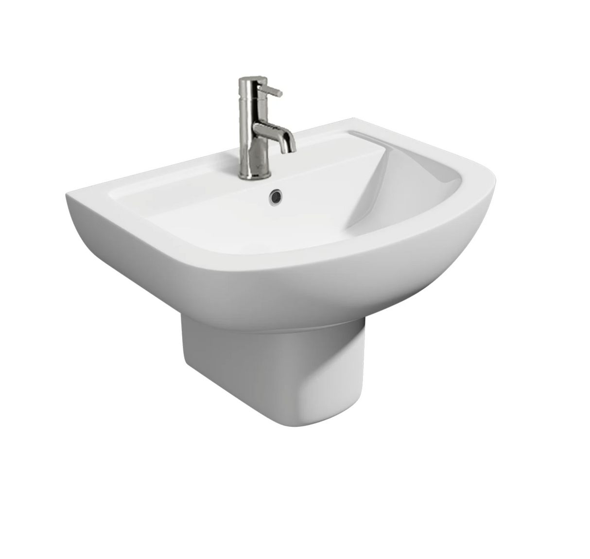 Kartell K-VIT Series 600 Round Semi Pedestal- White Gloss (POT452SE)
