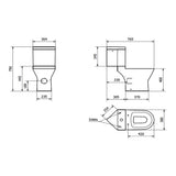 Kartell K-VIT Series 600 Close Coupled Corner Cistern-White Gloss (POT456SE)