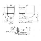 Kartell K-VIT Trim Close Coupled WC Pan- White Gloss (POT471TR)