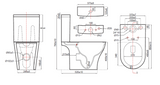 Kartell K-VIT Kameo Close Coupled Rimless WC Pan- White Gloss (POT530KA)