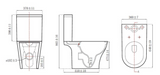 Kartell K-VIT Kameo Comfort Height Close Coupled WC Pan - White Gloss (POT535KA)