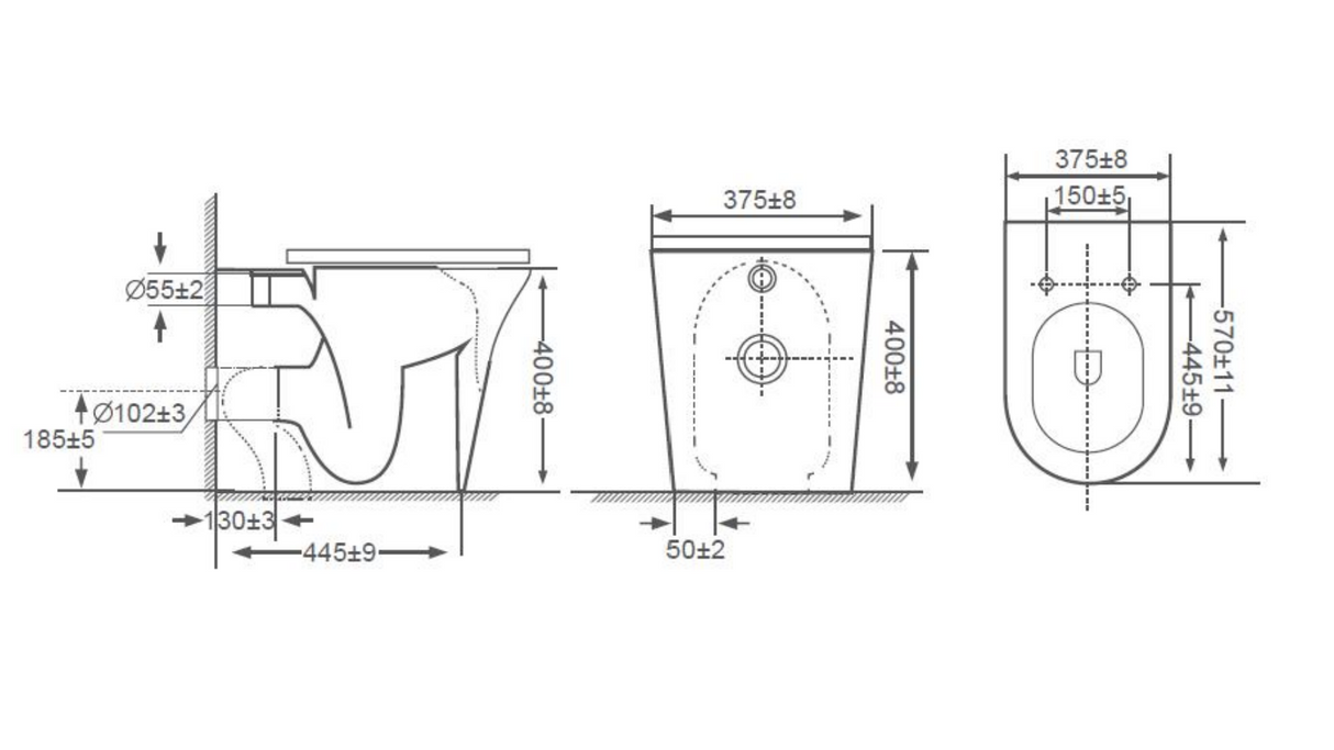 Kartell K-VIT Kameo Back to Wall Pan - White Gloss (POT537KA)