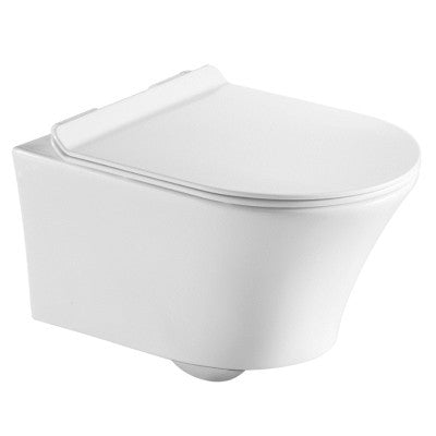 Kartell K-VIT Kameo Rimless Wall Hung WC Pan (Cistern & Seat Options)- White Gloss (POT539KA)