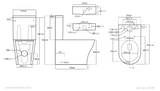Kartell K-VIT Kameo Close Coupled Close to Wall Pan - White Gloss (POT541KA)