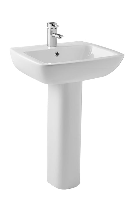 Kartell K-VIT Evoque Korsika full pedestal in white gloss vitreous china - POT661EK