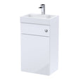 Nuie Athena 2 In 1 500mm Vanity & WC Unit With Basin & Concealed Cistern, photo 2